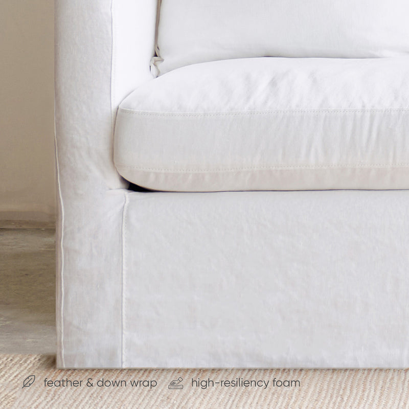 Charlie 3 Seater Sofa - White
