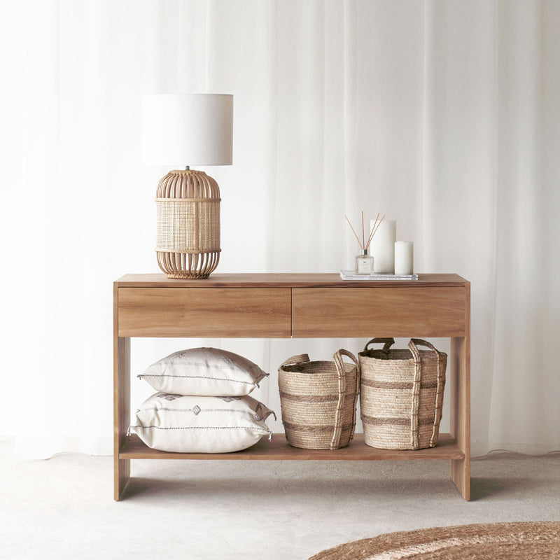 Ossett Open Back Console | Teak - Natural