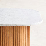 Side Table Palermo Marble Top Oak Base from Originals Furniture Singapore