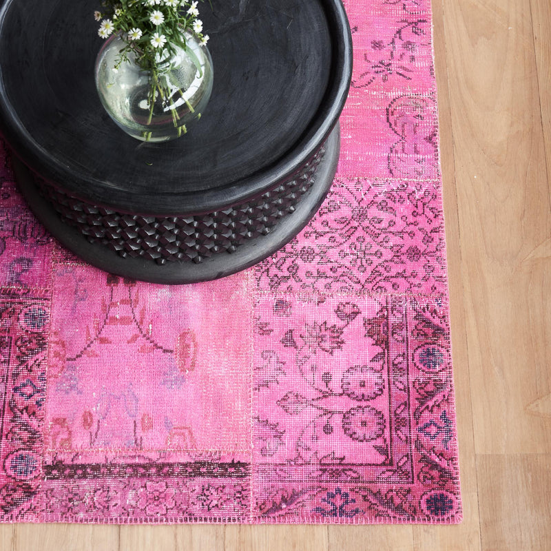 Patchwork Rug | Magenta W210 x L302cm