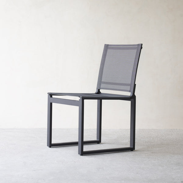 Harbour Outdoor Piano Dining Chair Without Arms in Asteroid Dark Grey from Originals Furniture Singapore