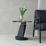 Ethnicraft Oblic Side Table Teak Black from Originals Furniture Singapore