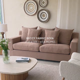 Beccy Fabric Sofa | 3 Seater - Momo (216cm)
