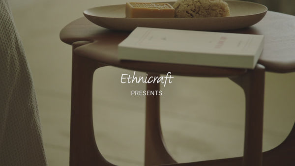 PI Side Table | Mahogany - Dark Brown