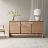 Ethnicraft Nordic Oak Sideboard 3 Doors from Originals Furniture Singapore