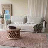 Portofino Fabric Sofa | 3.5 Seater - Wheat (240cm)