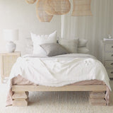 Umpak Bed Frame | Teak - Whitewash