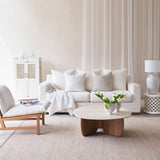 White Beccy Fabric Sofa - Originals Furniture