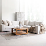 Hansen Corner Fabric Sofa | Pearl (279cm)