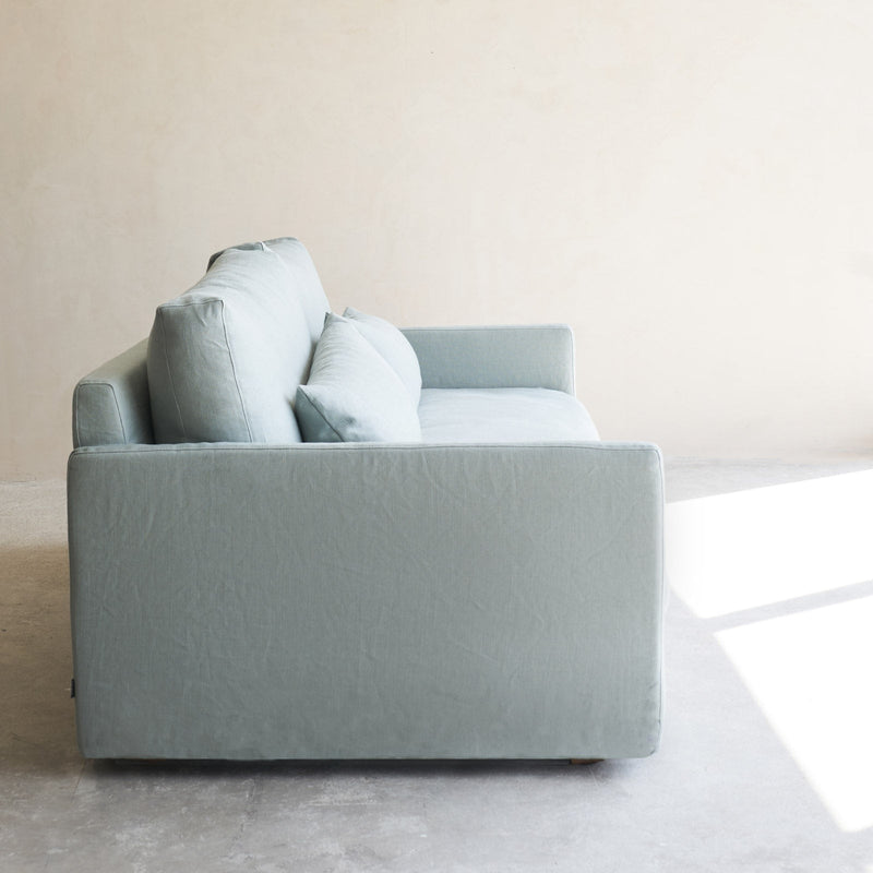 Island Fabric Sofa | 3 Seater - Celadon (222cm)