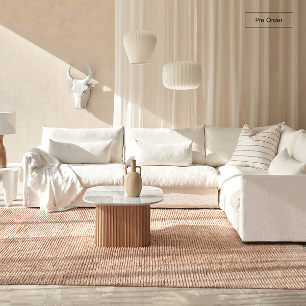 Island Modular Corner Sofa | Bespoke Fabric (320cm)