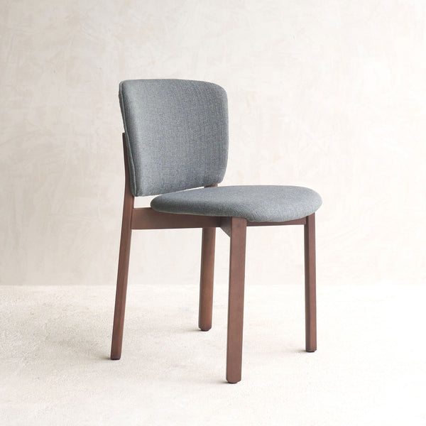 Pinta Fabric Dining Chair | Walnut Oak Frame - Basil