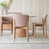 Oak Frame Pinta Fabric Dining Chair