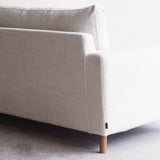 Ponte Fabric Sofa | 3 Seater - Gesso (230cm)