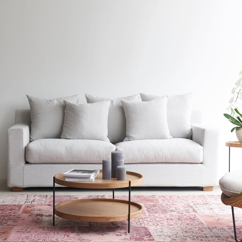 Beccy Fabric Sofa | Pearl