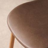 Com Leather Dining Chair | Oak Frame - Anvil