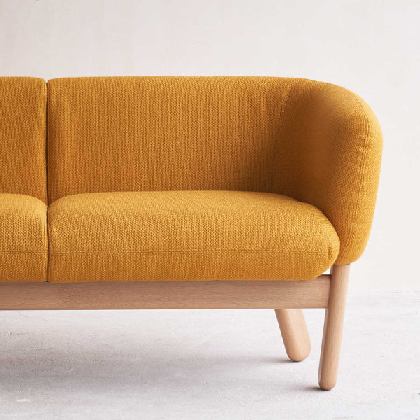Tolv Copal Fabric 2 Seater Sofa in Safron Yellow from Originals Furniture Singapore