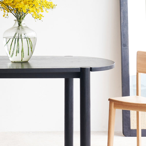 Cove Dining Table | Black Oak