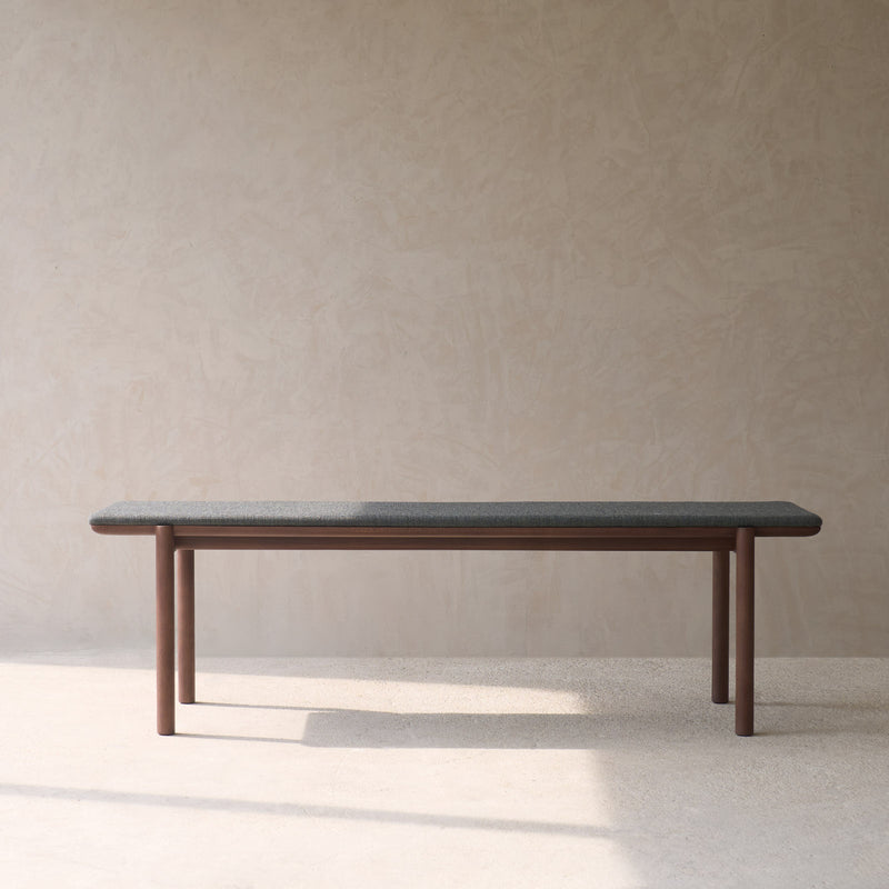 Folk Bench | Bespoke Fabric & Leather