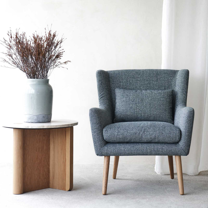 Nelly Armchair with Pivot Side Table 