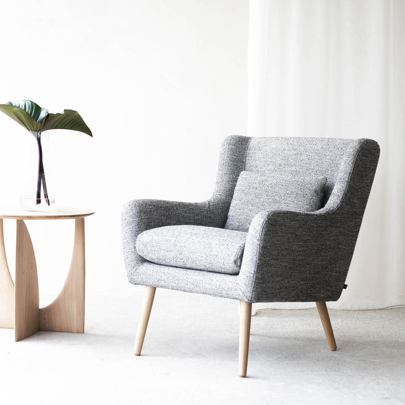 Nelly Armchair with Geometric Side Table