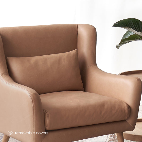 Nelly Leather Armchair | Canyon