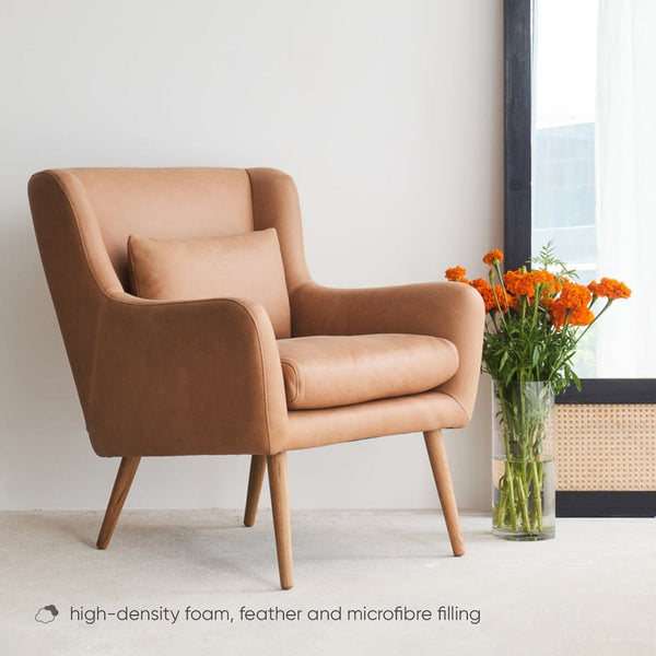 Nelly Leather Armchair | Canyon