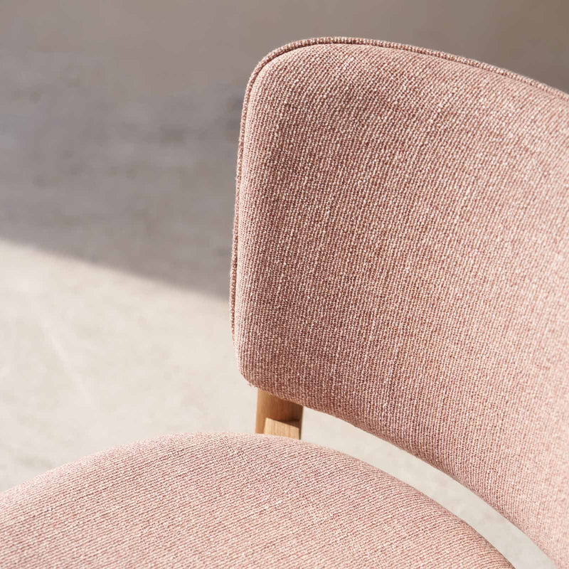 Pink Pinta Fabric Dining Chair