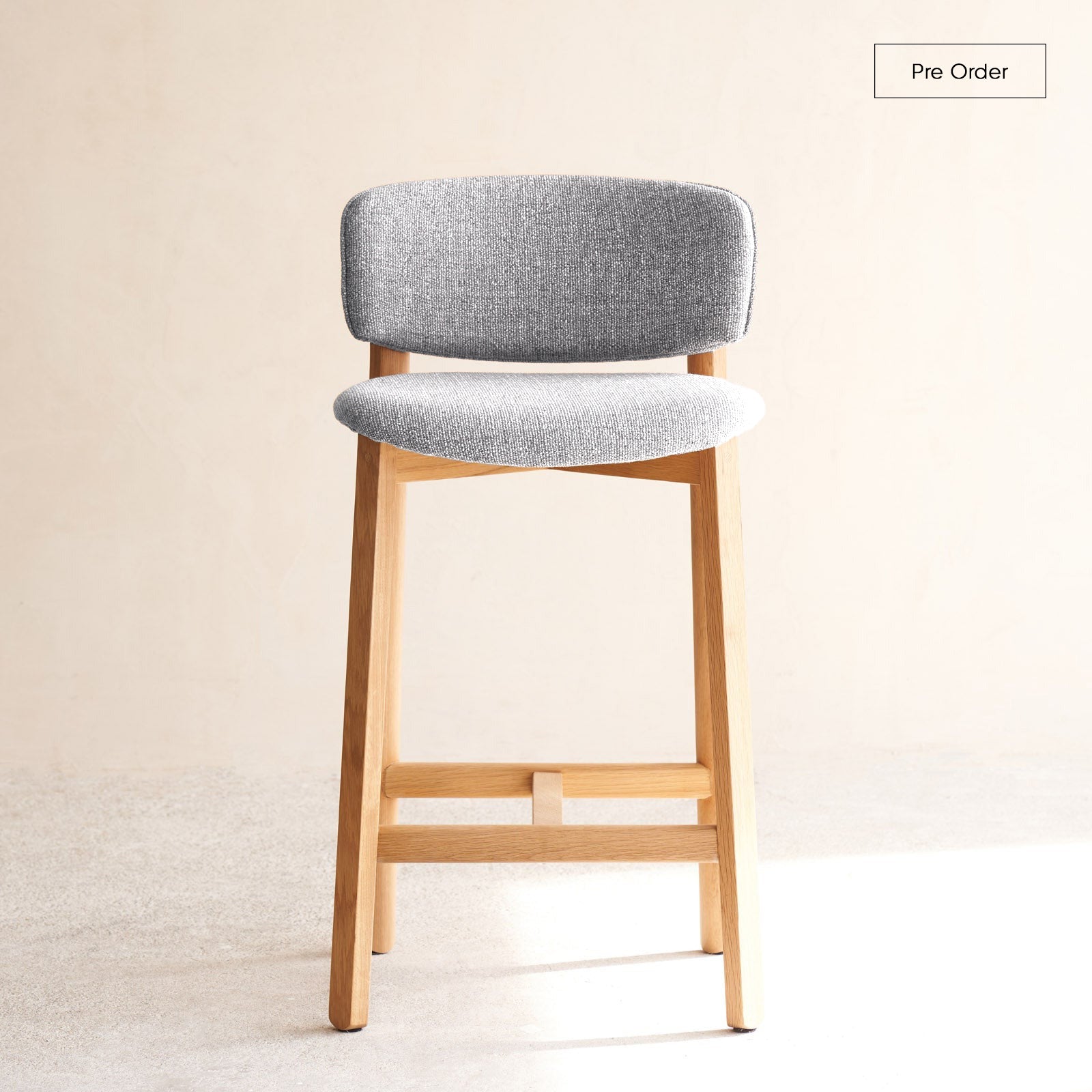 Pinta Counter Stool | Oak Frame - Bespoke Fabric – Originals Furniture