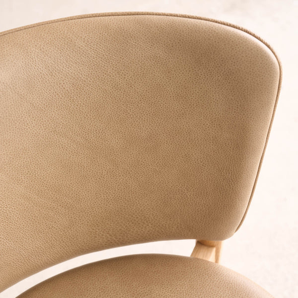 Pinta Leather Dining Chair | Oak Frame - Arena