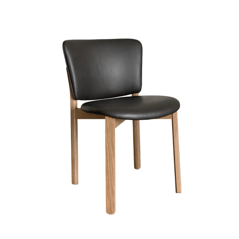 Sketch Pinta Dining Chair Oak Frame Bespoke Custom Leather from Originals Furniture Singapore