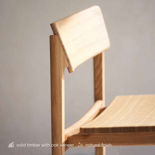 Poise Dining Chair | Oak Frame - Natural