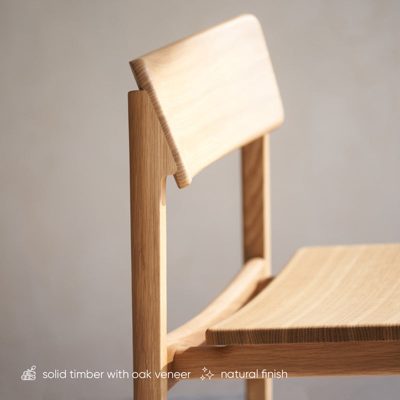 Poise Dining Chair | Oak Frame - Natural