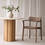 Poise Dining Chair with Arms | Latte Oak Frame - Harvest