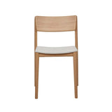 Poise Dining Chair | Oak - Bespoke Fabric