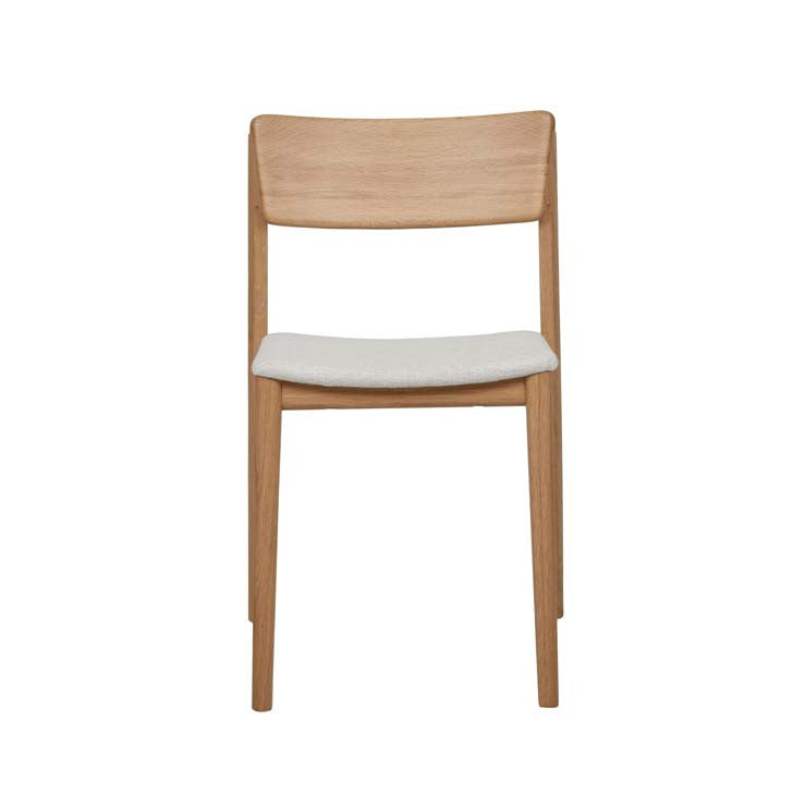 Poise Dining Chair | Oak - Bespoke Fabric