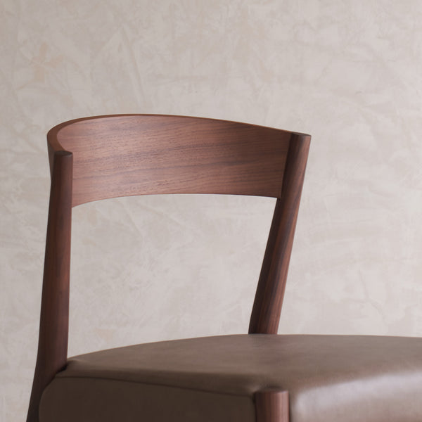 Ronda Dining Chair | Walnut Frame - Bespoke Leather