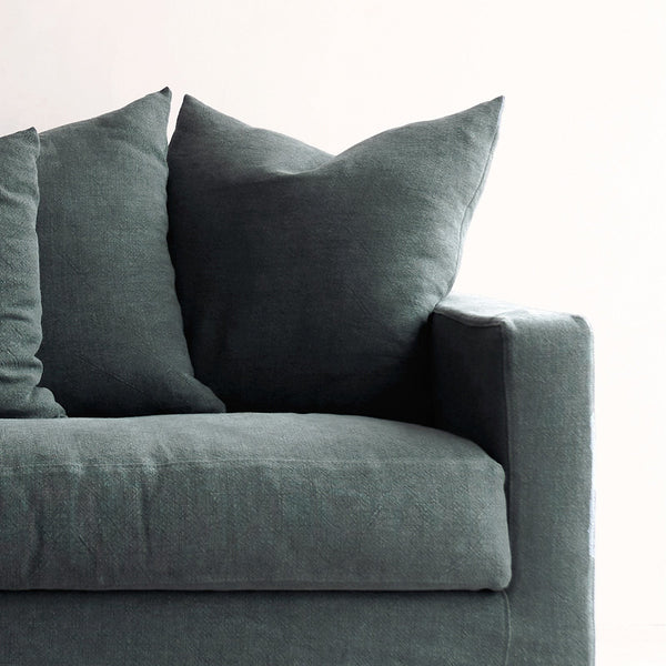 Sketch Forest Green Kale Sloopy 3 Seater Fabric Sofa from Originals Furniture Singapore
