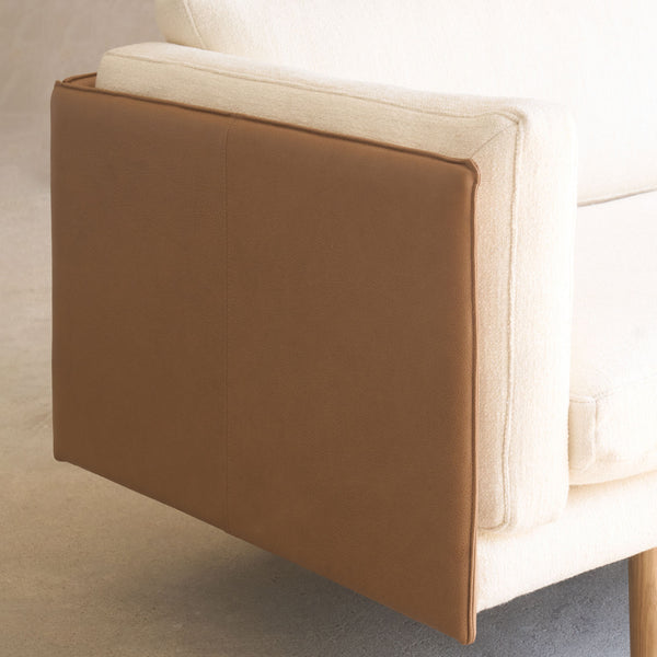 Sonder Sofa | Pecan & Panna Cotta (241cm)