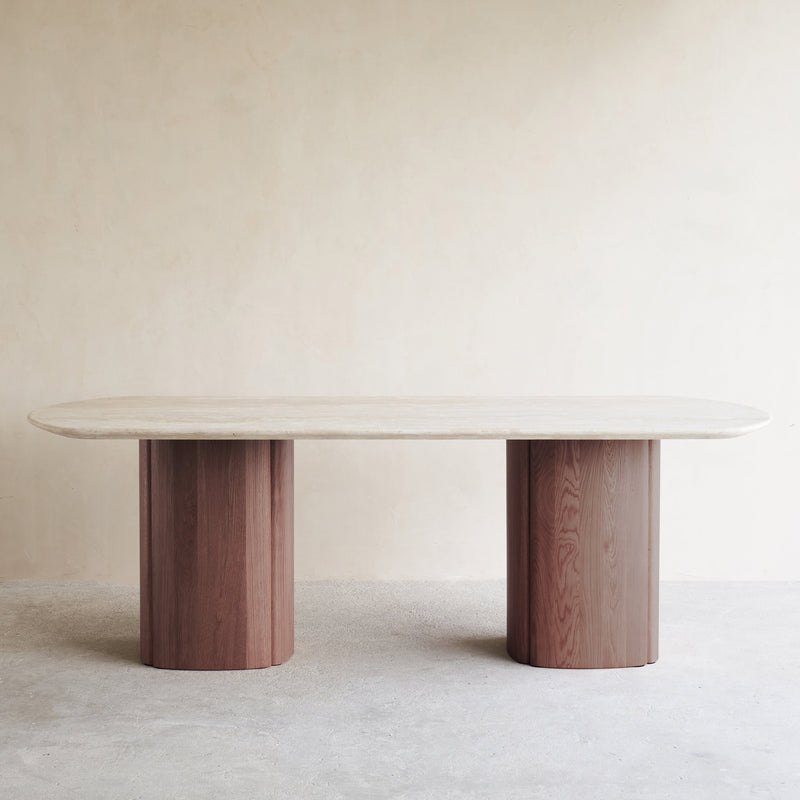 Tathra Dining Table | Travertine - Bespoke
