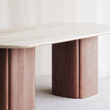 Tathra Dining Table | Travertine - Bespoke