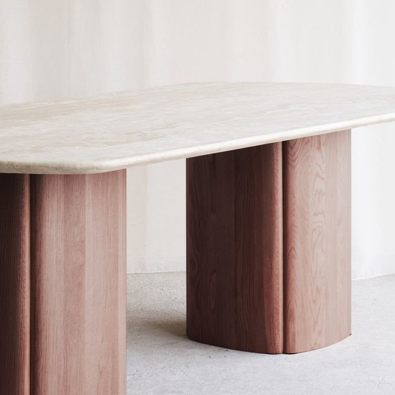 Tathra Dining Table | Travertine - Bespoke