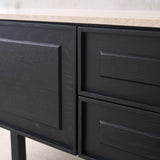 Yorke Oak TV Console | Black Stained Oak