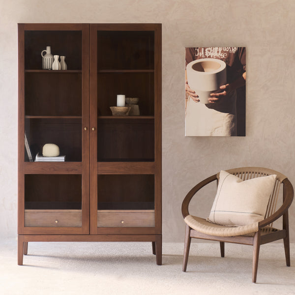 Catalina Cabinet | Dark Stained Teak (200cm) - Originals Furniture