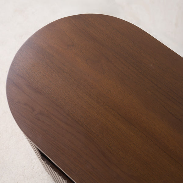 Moher TV Console | Teak - Dark Stained (230cm) - Originals Furniture