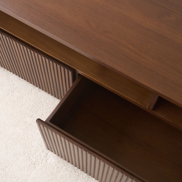 Moher TV Console | Teak - Dark Stained (230cm) - Originals Furniture