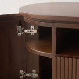 Moher TV Console | Teak - Dark Stained (230cm) - Originals Furniture
