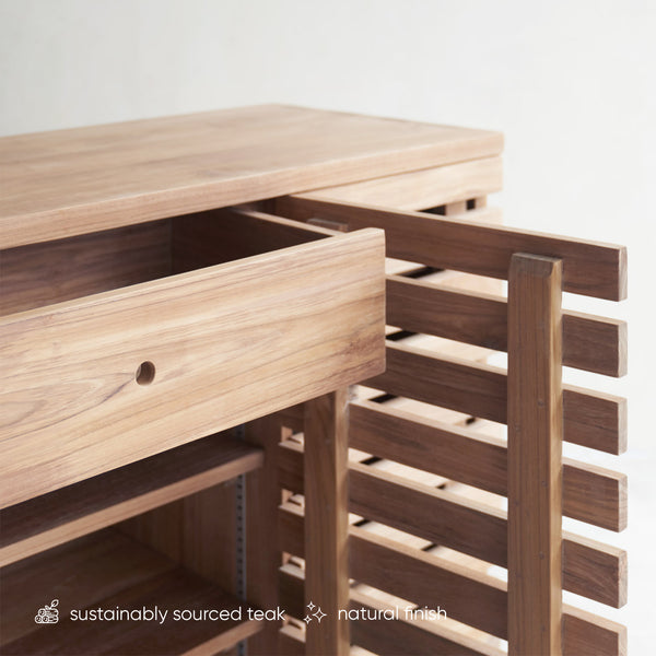 Shoe Cabinet | Teak (120cm)