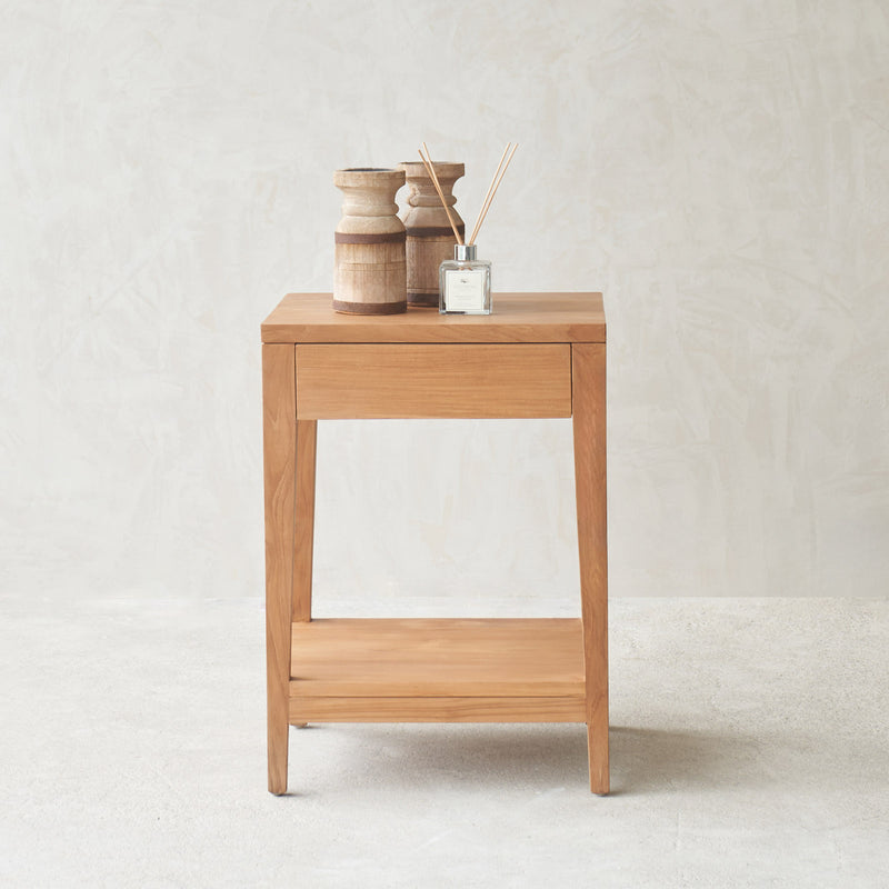 Catalina Bedside Table | Teak (63cm)