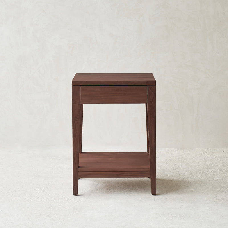Catalina Bedside Table | Walnut Stained (63cm)